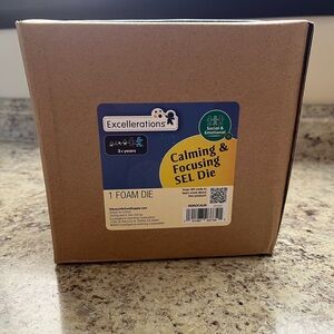 Excellerations Calming & Focusing SEL Foam Die - Blue/Yellow